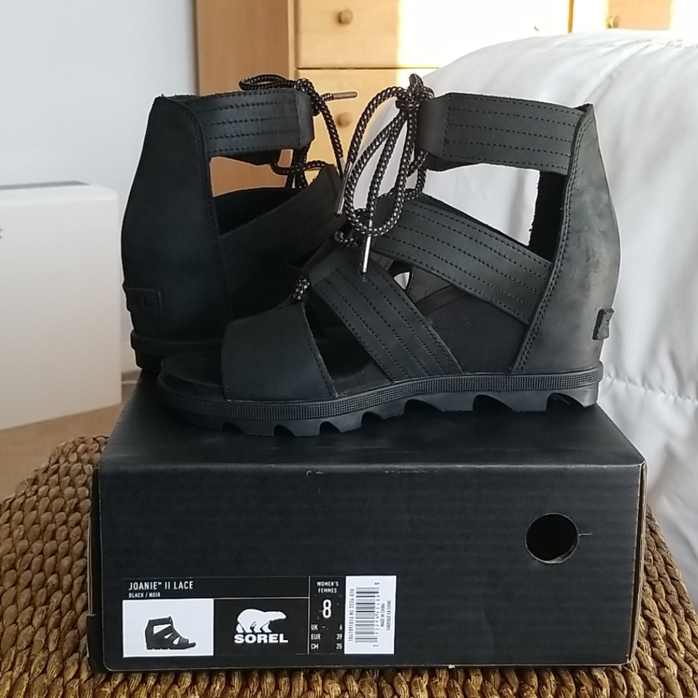 Sorel Joanie II lace wedge sandals